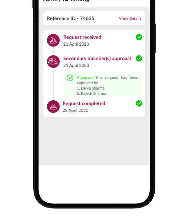 Request tracking — verification status